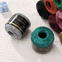 Fil de polyester métallisé 1mm-2mm, corde creuse d'été 120m, fil creux pour bricolage et artisanat