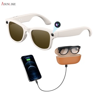 M02 Ultra Smart <b>Glasses</b> 8MP <b>Camera</b> <b>With</b> Charging Case Real Time Translation Voice Control 32GB Memory - Product Image 4
