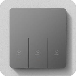 Interruptor de timbre inalámbrico de doble interruptor unipolar de doble lanzamiento con panel táctil, panel de PC, IP27, 240V/110V, aplicación EWeLink, vida útil de 500.000 ciclos - Product Image 1