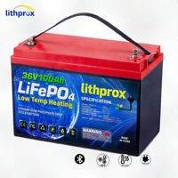 Batterie LiFePO4 à décharge profonde 36V 100AH Grade A Étanche Marine Bluetooth BMS Prise Anderson 6000 Cycles CE RoHS IP67 OEM ODM