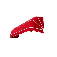Auvent de fenêtre fixe décoratif incurvé en alliage d'aluminium moderne, manuel, pour extérieur, style français, pliable, protection contre la pluie