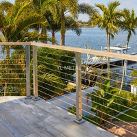 YL METAL Garde-corps en câble métallique de haute qualité en acier inoxydable pour escaliers, balcons, terrasses et poteaux