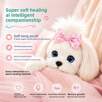 Jouet en peluche intelligent AI Scruffy Dog en coton PP, avec fonction de clonage vocal en 80 langues, compagnon émotionnel et réconfortant, idéal pour les cadeaux d'anniversaire, jouet pour chien en stock
