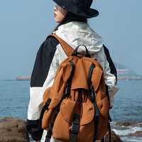 Fuliya Sac de voyage léger et étanche à la mode personnalisé Sac à dos de randonnée pour étudiants avec fermeture à glissière pour sports de plein air