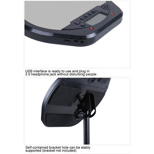 8in trống nhịp kỹ thuật số LCD analog điện tử bộ gõ nhịp điệu huấn luyện viên với cáp USB - Product Image 2