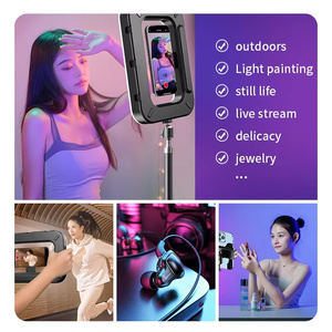 Lampe d'appoint magnétique portable RGB LED rechargeable pour vlogging, support de téléphone, éclairage d'appoint pour photographie artistique, USB, pour PC et <span class=keywords><strong>Mac</strong></span> - Product Image 5