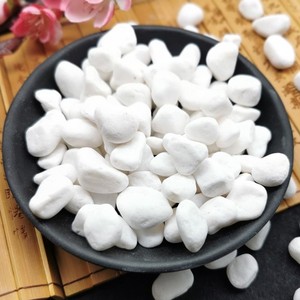 Galets de jardin en pierre naturelle, pavé paysager paysager pour l'extérieur, usine du Vietnam, gravier, blanc, neige - Product Image 4