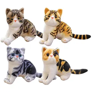 wholesale Realistic cat plush toy other toy animal cat toy stuffed animal