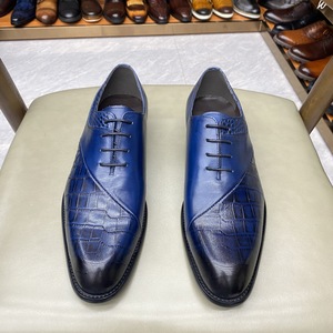 Zapatos Formales de Negocios para Hombre, Estilo Británico, de Cuero Genuino, Lujosos, para Bodas, Otoño, Casuales, con Función de Masaje, Diseño Graffiti, 2026 - Product Image 1