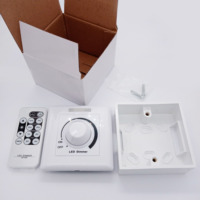 Pengontrol led jarak jauh, 1000w 2000w 110v 240v input rotary saklar dimmer output 0-10v IR