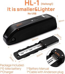 电动自行车/踏板车用48V 15Ah 20Ah锂电池40A BMS发光二极管显示器安全锁兼容100w-1500w电机 - Product Image 2