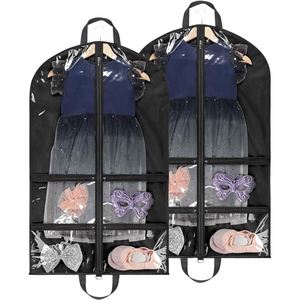 Bolsa de Ropa Plegable Reutilizable de Tela No Tejida con Cierre de Cremallera a Prueba de Polvo para la Protección y Almacenamiento de Ropa Infantil - Product Image 1
