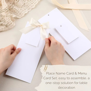Menus de dîner de mariage personnalisés élégants en papier calligraphié doré avec impression numérique pour mariages et réceptions - Product Image 1