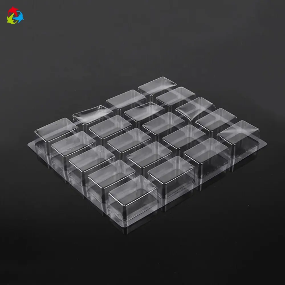 Thermoformed Chocolate Candy Blister PET PVC Plastic Cavity Tray