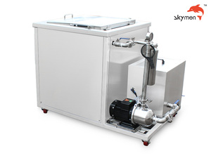 Skymen ODM Limpiador ultrasónico industrial 95 galones 3600W con sistema de filtrado para piezas de motor de automóvil Cilindro Eliminación de aceite y polvo - Product Image 4