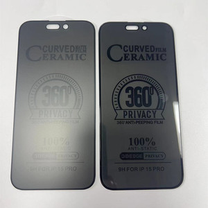 Pellicola di Privacy in <span class=keywords><strong>ceramica</strong></span> opaca per iphone Anti spy 360 vetro di protezione per galaxy 24s ultra per iPhone 17 Pro Max - Product Image 2