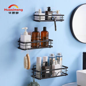 Estante de almacenamiento para baño montado en la pared Huasimeng, estante de esquina de una sola capa de 50x30 cm para artículos de tocador y accesorios de ducha - Product Image 5