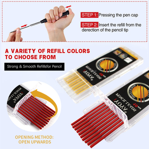 Hot bán chế biến gỗ kiến trúc sư bút chì dài mũi sâu lỗ rắn cơ khí thợ mộc bút chì cho thợ mộc scriber - Product Image 4