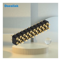 Conector de cabeçote macho de 2.54mm, pontuação pontual de alta corrente h2.5mm, linha dupla, dip reto