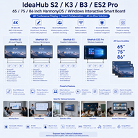 Pizarra Interactiva Inteligente IdeaHub S2 K3 B3 ES2 Pro de 65, 75 y 86 Pulgadas con HarmonyOS y Windows, Pantalla de Conferencia 4K