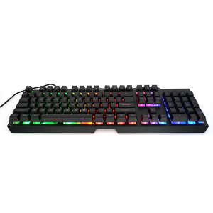 Oem kích thước đầy đủ Key Plug and Play Bàn phím chơi game, RGB Backlit 19 chống va chạm vật lý Hover key cap thiết kế có dây - Product Image 3