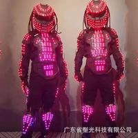 Vêtements de robot à led Spectacle de danse lumineux pour boîte de nuit avec lumière led cpstumes costumes de danse costume de robot à led