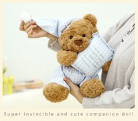 Boneka Beruang Angela Baru, Mainan Plush dengan Isian Kapas PP, Bahan Plush Pendek, Tinggi Badan Bagus, Hadiah untuk Anak-anak