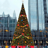Décoration extérieure Grand arbre de Noël géant Arbre de Noël artificiel géant commercial éclairé par LED pour la décoration extérieure du centre commercial
