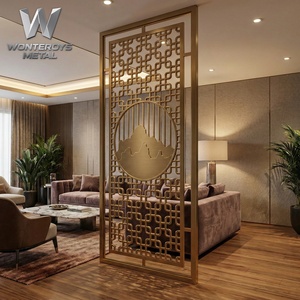 Panel de Acero Inoxidable 304 Personalizado, Diseño de Mampara Metálica Cortada con Láser para Club, Centro, Torre, Plaza, Pabellón, Oficina - Product Image 4