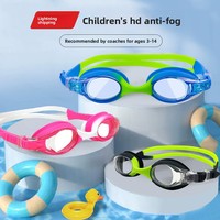 Lunettes de natation en silicone pour enfants - Lunettes de natation anti-buée à vision claire, masque de plongée étanche, haute qualité pour piscine et plage