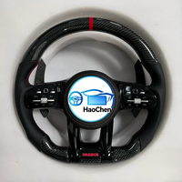 Volant de course style AMG en cuir Nappa, fourni directement par l'usine, pour Mercedes R190 AMG GT R172 SLK, adaptable aux véhicules sport.