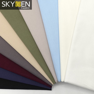 Skygen al por mayor 100% algodón popelina stretch tela plano casual Camisa de tela para prendas de vestir tela spandex - Product Image 4