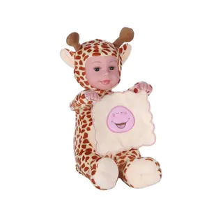 funny musical plush toy hide and seek face electric doll