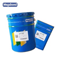 JT1150 2 pièces d'adhésif polyuréthane à base de solvant pour matériau composite de conduit d'air, colle industrielle PET/fer blanc