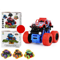 Véhicule tout-terrain à quatre roues motrices à inertie, mini camions monstres pour enfants, rotation à 360 degrés, 4 roues motrices, voiture à friction durable, voiture de cascade