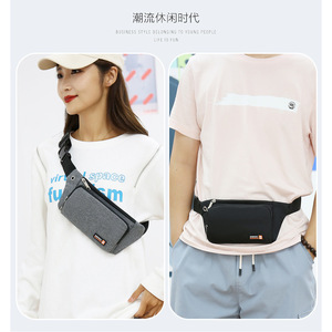 Huang Lei Unisex Sports Waist Bag Lightweight Oxford Cloth Adjustable Strap Multi Functional Fitness Chest Bag For Everyday Use - Product Image 4