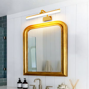 Lámpara de Pared Moderna con Espejo LED Iluminado, con Acabado Dorado, Clasificación IP44, Temperatura de Color 3000K-6000K, Vida Útil de 50000 Horas - Product Image 1