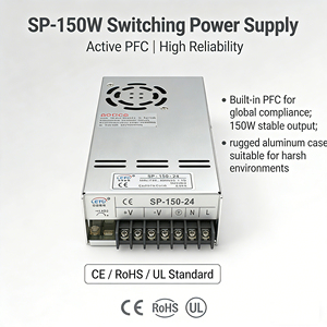 Alimentation à découpage certifiée CE UL <span class=keywords><strong>TUV</strong></span> 150W 12V 12.5A avec fonction PFC, convertisseur AC/DC industriel, garantie 2 ans - Product Image 1