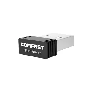 Comfast Venta caliente USB Wifi adaptador inalámbrico CF-WU710N V2 150Mbps IEEE 802.11n g b Mini usb tarjeta de red MT7601 2,4 GHz dongle