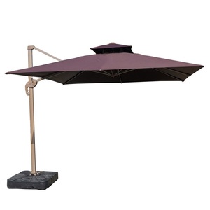 Parasol de jardin extérieur, pour balcon, villa, stand en plein air, grand format, LED, solaire - Product Image 2