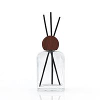 Diffuseur de parfum pour la maison, flacon en verre plat avec bouchon à vis, personnalisable, impression sérigraphique, prix d'usine