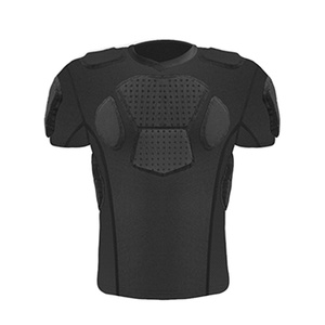 Camiseta Deportiva con Protección Corporal, Acolchado de EVA de Alta Densidad en Hombros, Pecho y Costillas, Transpirable, Compresiva, Personalizable OEM ODM - Product Image 1