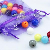 Sacs en organza transparents de qualité supérieure avec cordon de serrage, pour cadeaux, papillons, dragées de mariage, bonbons de Noël, emballage de bijoux, vente en gros