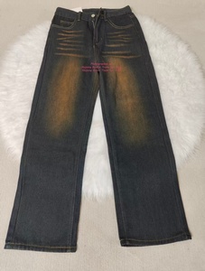 Pantalons en <span class=keywords><strong>jean</strong></span> à jambes larges <span class=keywords><strong>taille</strong></span> <span class=keywords><strong>haute</strong></span> pour femmes Automne 2025 Pantalons en denim amples et droits amincissants - Product Image 6