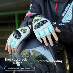 Guantes de motocicleta de alta calidad, de medio dedo y dedo completo, transpirables, resistentes al desgaste, antideslizantes, anticaídas, impermeables. - Product Image 6