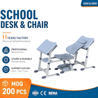 Chaise de formation ergonomique inclinable, réglable, confortable, écologique et durable pour l'école, le bureau et les espaces ouverts
