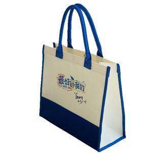 Fashionable Eco-Friendly Letter Pattern Full Printing Recycled 600D RPET Polyester <b>Medium</b> <b>Tote</b> Shopping <b>Bag</b> with Box Packaging - Product Image 3