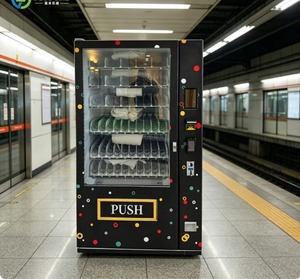 Distributeur automatique, distributeur de boissons réfrigérées intelligent avec façade en verre - Product Image 1