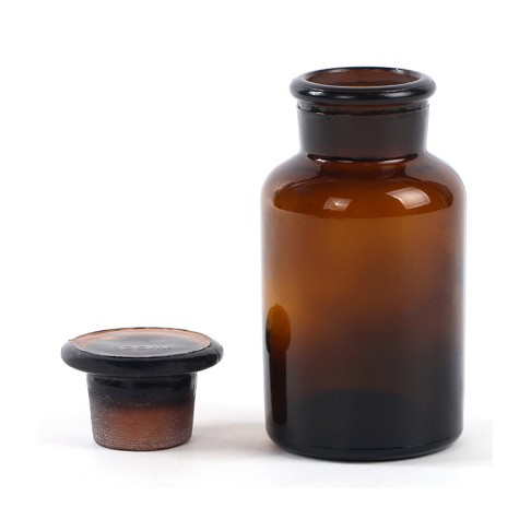 High Quality 1000ml Laboratory Glass Bottle Custom Wide Mouth Lab Chemical Brown Amber Glass Reagent Bottle