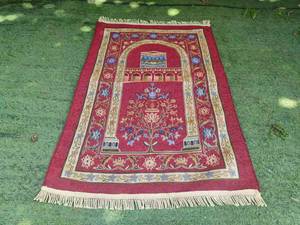 Alfombra de Oración Floral de Chenilla Gruesa Personalizada al por Mayor, Alfombra de Adoración Islámica Musulmana Suave y Acolchada para Niños, Lavable y Portátil - Product Image 3